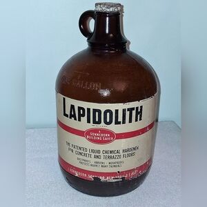 Vtg 50s Duraglas Brown Gallon Glass Jug